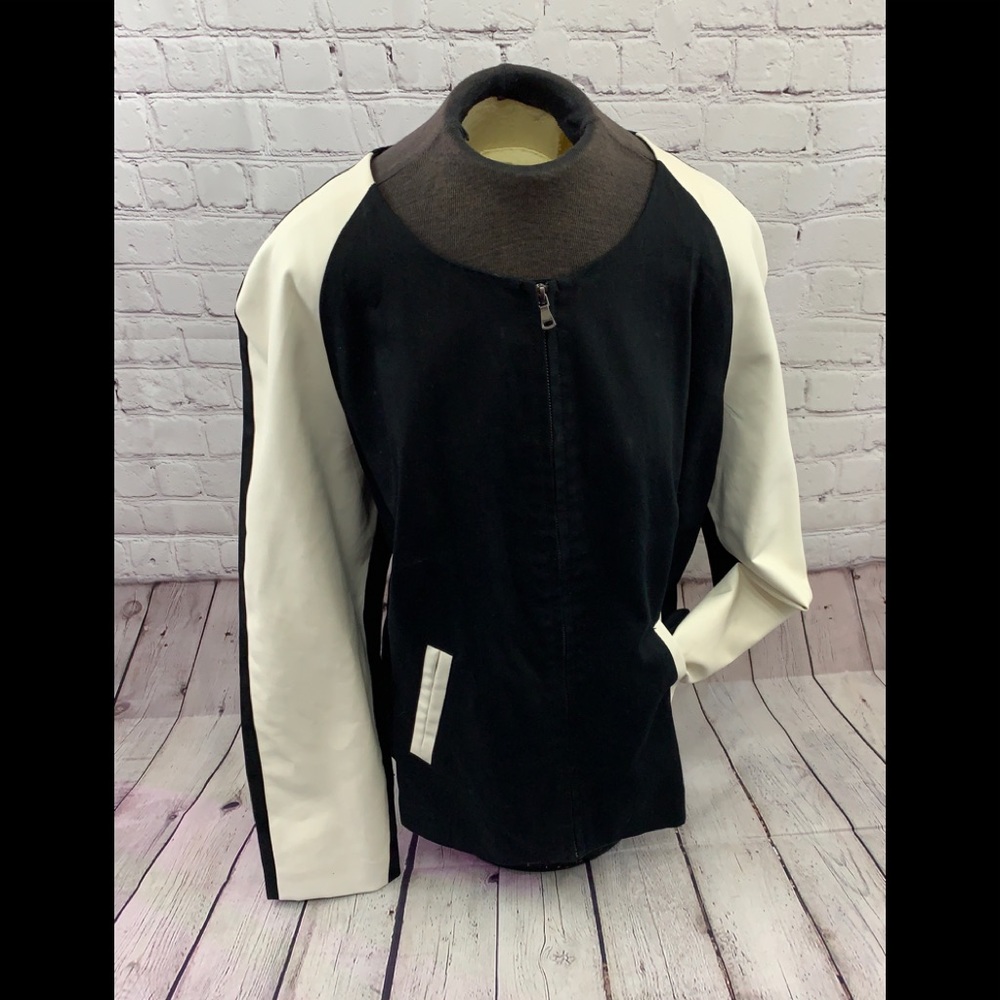 Lane Bryant Vegan Leather/ Fabric Jacket 🧥